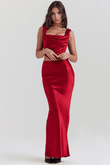 Conjunto Vyva Bustier Lumiere em poliéster fio penteado