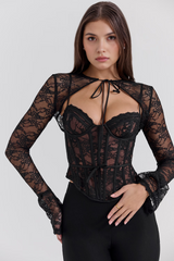 Corset Vyva Modelador Bela com casaquinho em renda