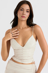 Corset Vyva Modelador Joyce com zíper traseiro e linhas frontais elegantes