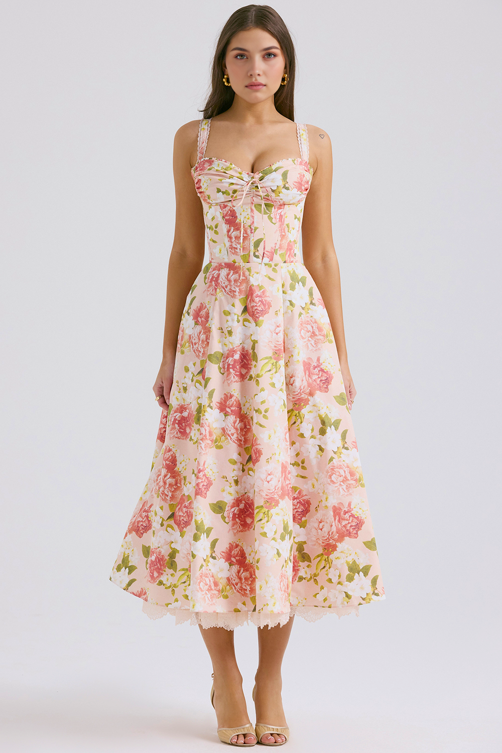 Vestido Vyva Bustier Renda Bruna