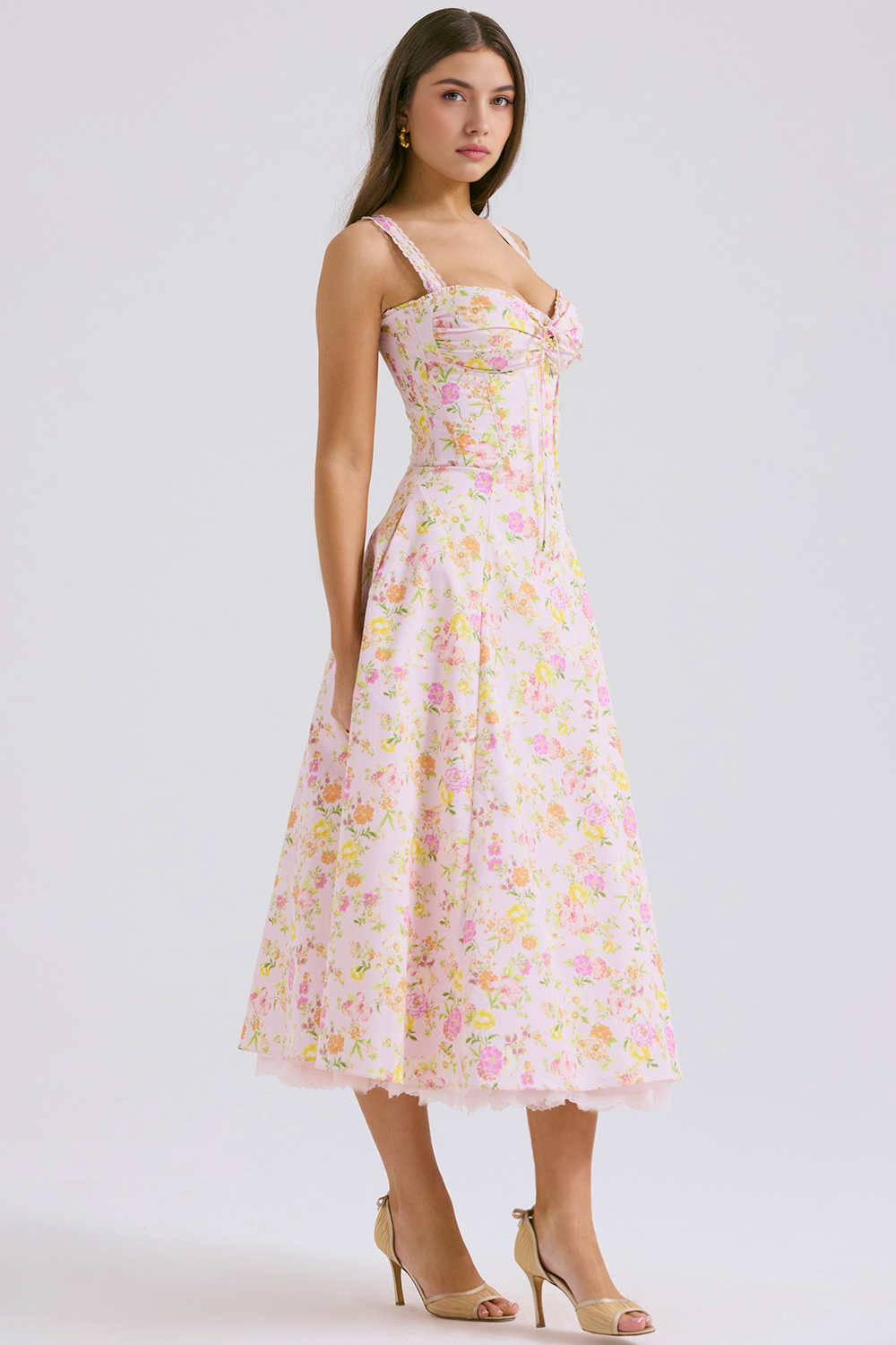 Vestido Vyva Bustier Renda Bruna