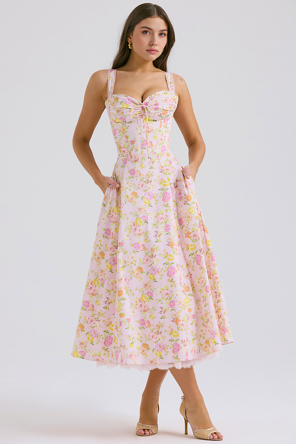 Vestido Vyva Bustier Renda Bruna