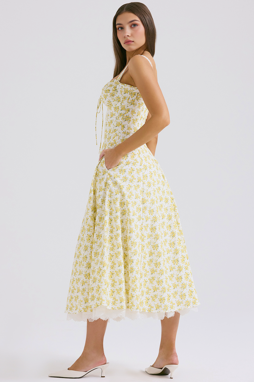 Vestido Vyva Bustier Renda Bruna