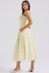 Vestido Vyva Bustier Renda Bruna