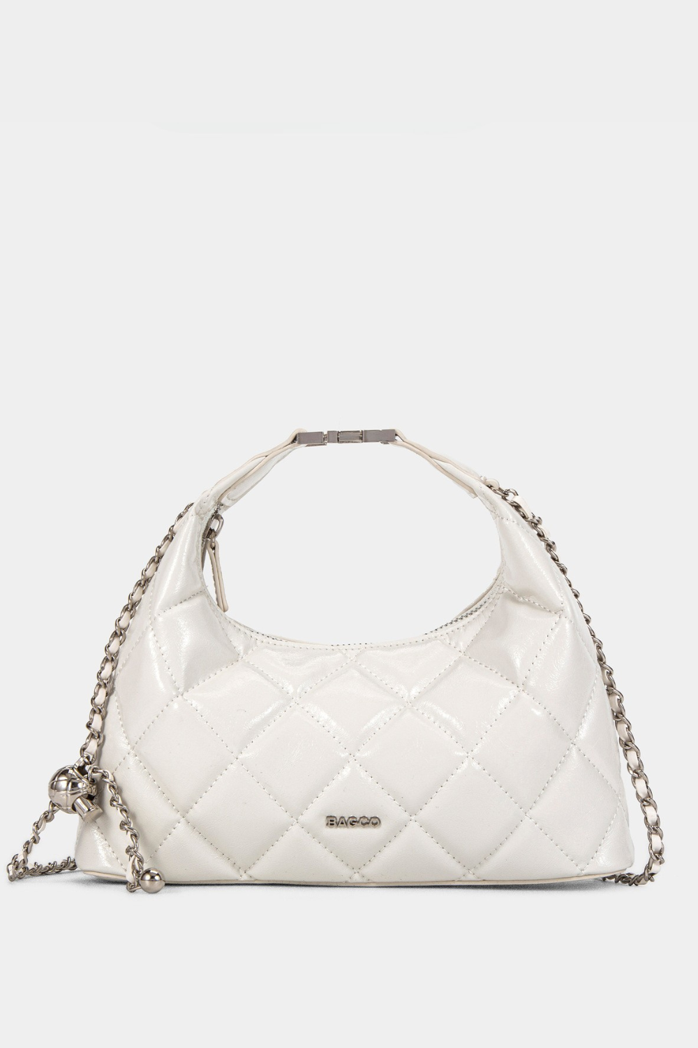 Detalhe do acabamento premium da Bolsa Vyva Diamante