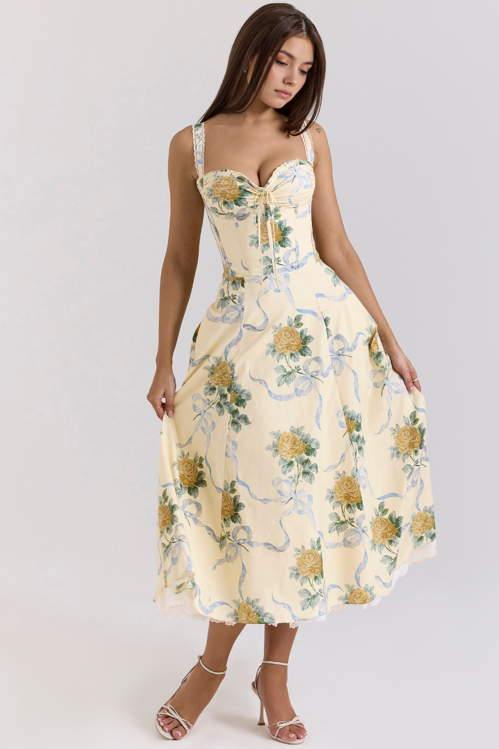Vestido Vyva Bustier Renda Bruna
