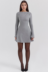 Vestido Vyva Manga Longa Bianca