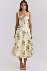 Vestido Vyva Bustier Renda Bruna em poliéster, sem bojo